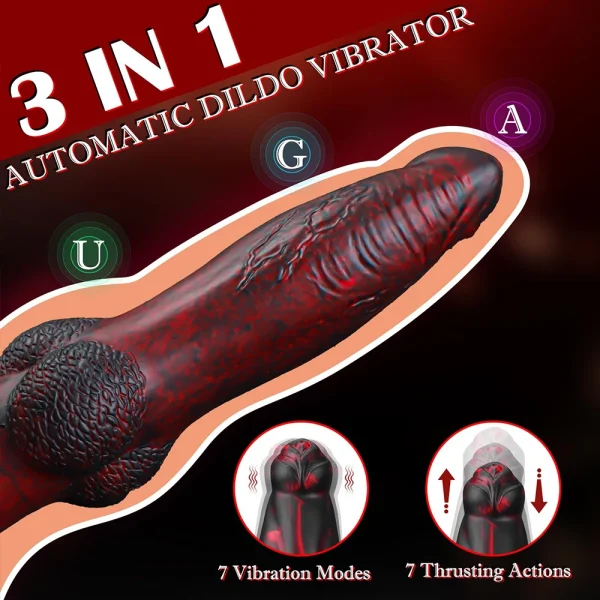 Thrusting Monster Anal Dildo Vibrator - Huge Anal Penis Big Knot G Spot Adult Sex Toys for Vagina Anal Orgasm - Image 2