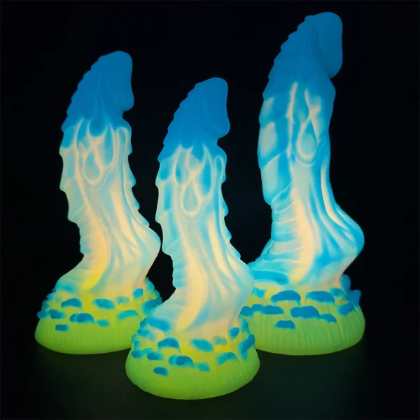 Fantasy Monster Dildo Luminous Huge Anal Plug - Suction Cup Dildo Colors Glowing Animal Sex Toy For Men Women - Image 2