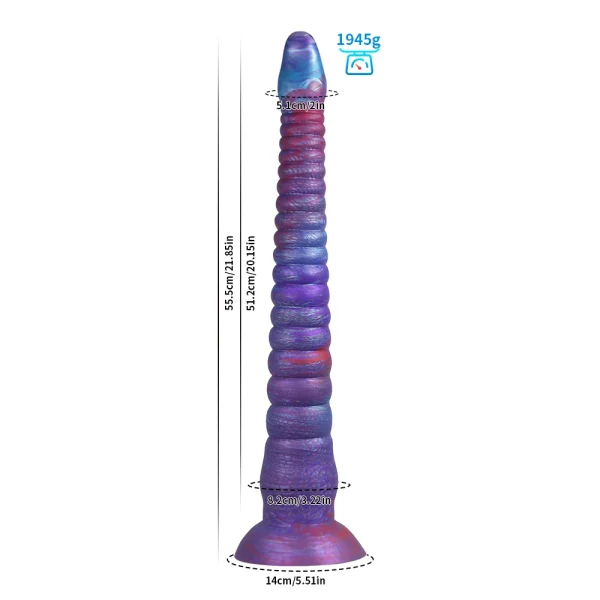Extra Long Giant Tentacle Dildo - Monster Penis Suction Cup Horse Dildo Soft Anal Plug G-spot Stimulation Adult Sex Toys - Image 6