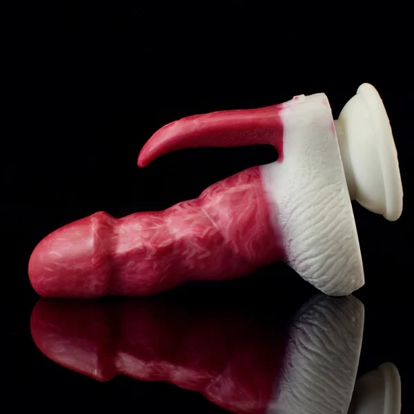 Double Monster Dildo Butt Plug - Realistic Dildo Tongue Clit Stimulator Female Masturbate Pleasure Orgasm Sex Toys - Image 6
