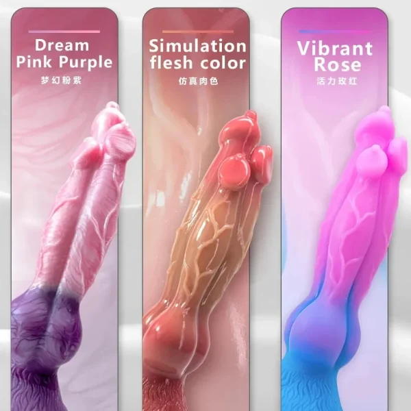 9.44in/24cm Realistic Penis Dildo Alien Sex Toys Artificial Monster Dragon Dildo Penis Gay God Adult Silicone Sex Toy Dog - Image 2