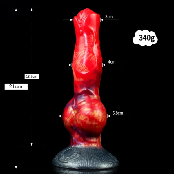 Wolf Monster Dildos Butt Plug Sex Toy for Women - Large Knotted Anal Dildo Vaginal Masturbation Adult Erotic Shop - Image 6