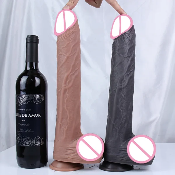 11inch Super Long Dildo Huge Penis Soft Silicone Big Suction Cup Anal Sex Toys For Woman Strapon Black Dildo - Image 5