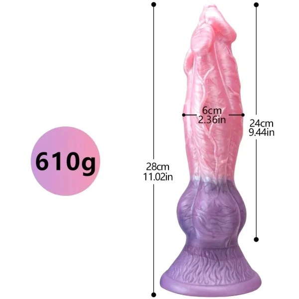 9.44in/24cm Realistic Penis Dildo Alien Sex Toys Artificial Monster Dragon Dildo Penis Gay God Adult Silicone Sex Toy Dog - Image 4