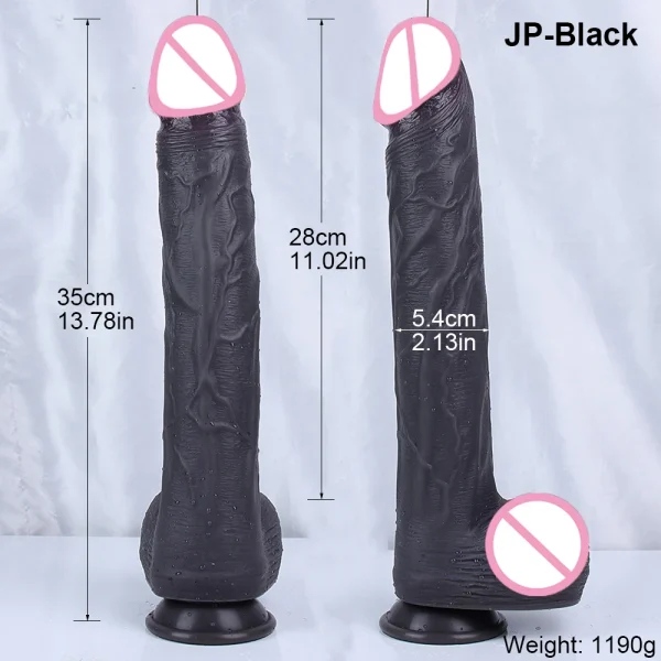 11inch Super Long Dildo Huge Penis Soft Silicone Big Suction Cup Anal Sex Toys For Woman Strapon Black Dildo - Image 2