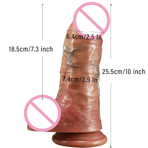 10 inches Big Giant Dildo Suction Cups Anal G-spot Orgasm - Simulated Silicone Dildo Realistic Dildo Female Sex Toy - Image 3