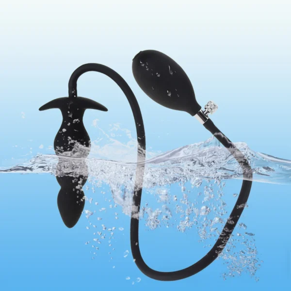 Inflatable Dildo Anal Plug Sex Toys for Men Women - Expandable Butt Plug Pump Anal Dilator Adult Product - Image 5