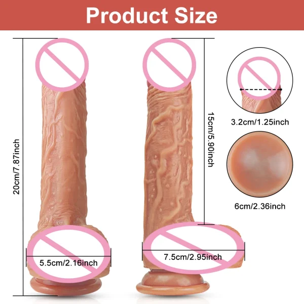 Remote Control Realistic Anal Dildo Female Masturbation Adult Products Sex Toy - Thrusting Penis Anal Vibrator Sex Store - Image 3