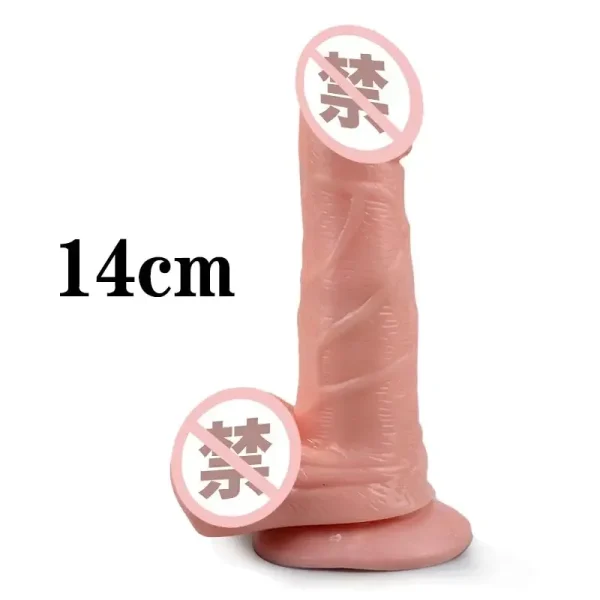 Realistic Flesh Dildo Anal Butt Plug Suction Cup Sex Toy for Women Sex Toy Masturbation Adult Shop - Image 3