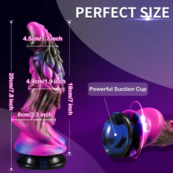 Dragon Dildo Anal Butt Plug Suction Cup Sex Toy for Women - Monster Penis Adult Female Vagina Stimulator - Image 6