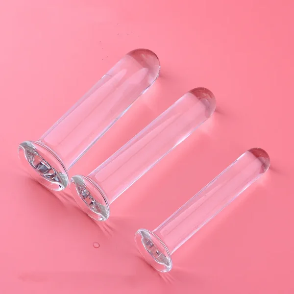 Jelly Glass Dildo Butt Plug Sex Toys for Women Men - Female Crystal Vagina Anal Dildos Masturbation Sexshop - Image 4