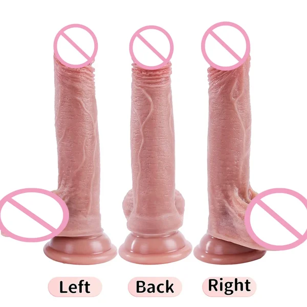 7-inch Realistic Dildo  Skin Penis Adult Sex Toy for Women - Soft Silicone Anal Dildo Suction Cup Fake Dick - Image 2