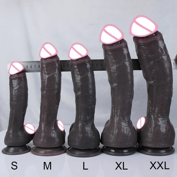 Oversized Realistic Huge Dildo Butt Plug - Silicone Suction Cup Penis Anal Sex Toys for Women Vagina Masturbator - Image 5