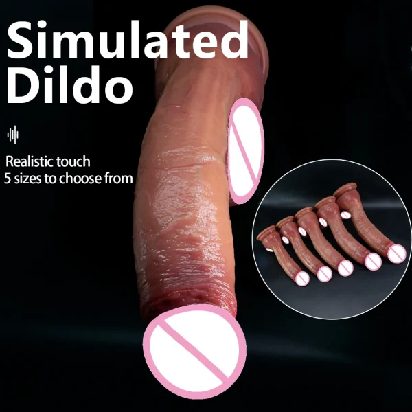 Big Giant Realistic Anal Dildo Sex Toy for Women - Suction Cup Anal Plug Vaginal Masturbators Silicone Penis - Image 5