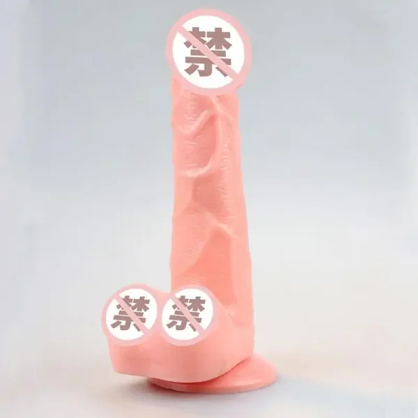 Realistic Flesh Dildo Anal Butt Plug Suction Cup Sex Toy for Women Sex Toy Masturbation Adult Shop - Image 4