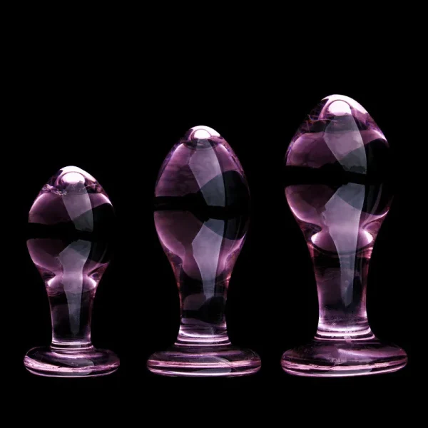 Crystal Glass Pink Anal Plug for Women Sex Toy - Penis Anus Dilator Adult Masturbation Adult Gay Sex Shop - Image 2