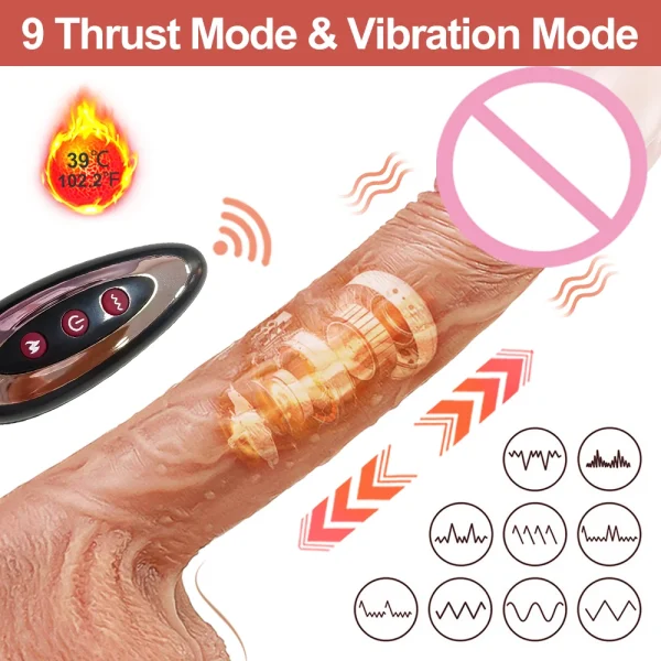 Remote Control Realistic Anal Dildo Female Masturbation Adult Products Sex Toy - Thrusting Penis Anal Vibrator Sex Store - Image 2