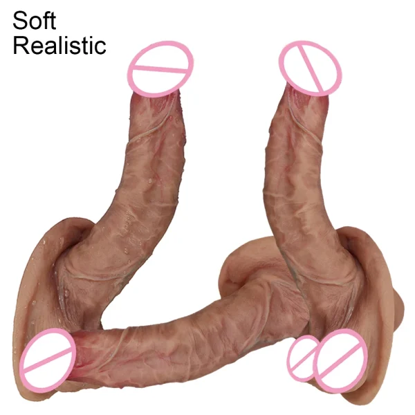 Realistic Dildo Silicone Big Suction Cup Anal Sex Toys for Women - Strapon Lesbian Vagina Orgasm Masturbation - Image 2