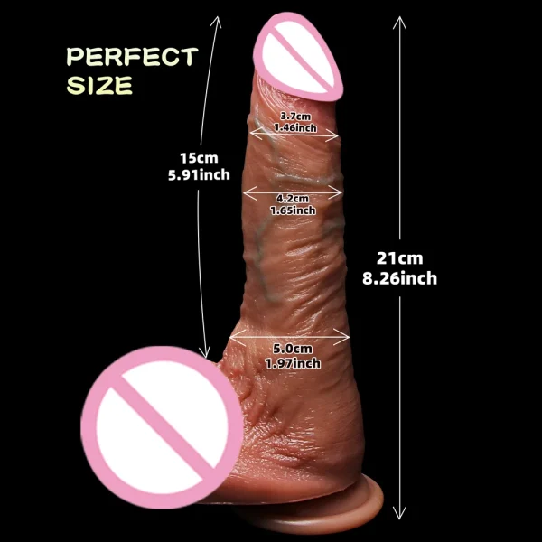 Remote Control Realistic Dildo Thruting Vibrator - Vaginal Anal G Spot Stimulator Couple Sex Toys for Female Masturbation - Image 6
