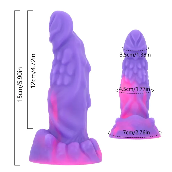 Fantasy Monster Dragon Dildo Butt Plug - Strong Suction Cup Dildo Prostate Massager Anal Sex Toys for Women - Image 6