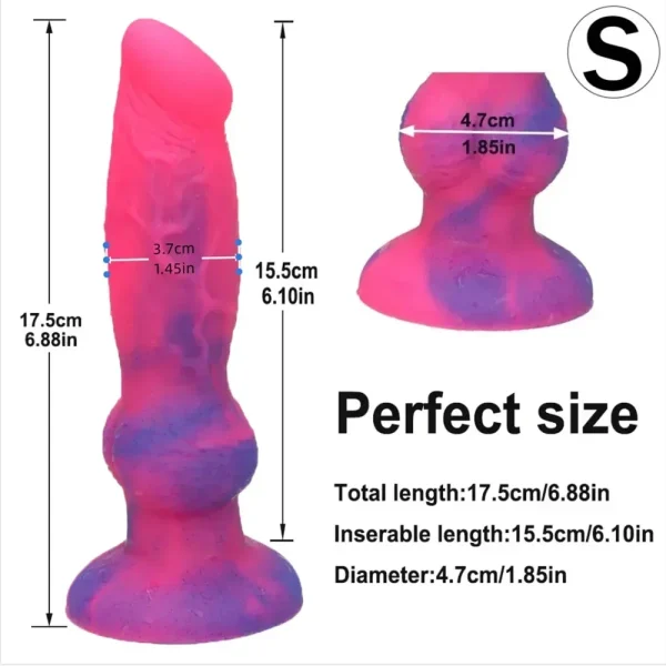 Dog Dildo Anal Butt Plug - Animal Penis Suction Cup Adult Sex Toy For Woman Lesbian Strapon - Image 2