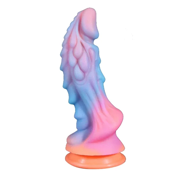 Luminous Monster Dildo Anal Sex Toys for Women Men - Colourful Glowing Dildo Dragon Dildos Butt Plug - Image 6