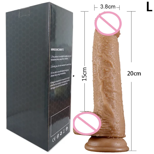 Strapless Strap On Realistic Ebony Dildos Women Sex Toys - Suction Cup Anal Dildo G Spot Pussy Vagina Masturbator Adult Sex Products - Image 5