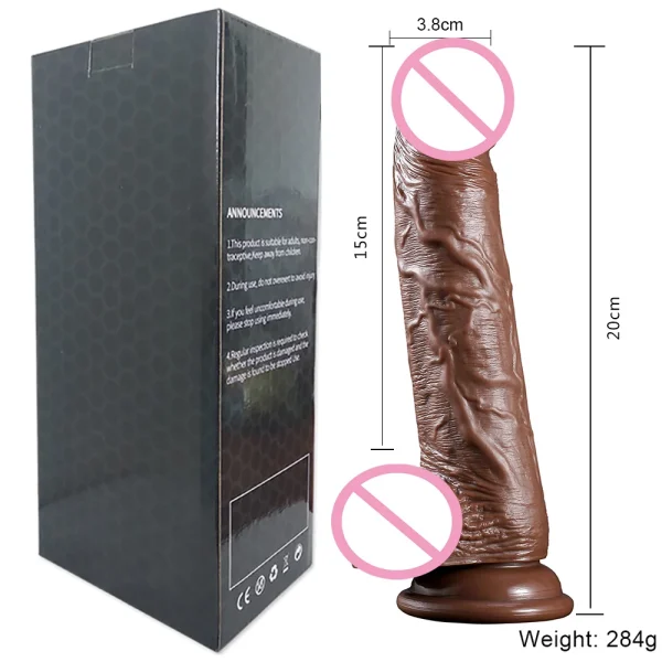Strapless Strap On Realistic Ebony Dildos Women Sex Toys - Suction Cup Anal Dildo G Spot Pussy Vagina Masturbator Adult Sex Products - Image 4