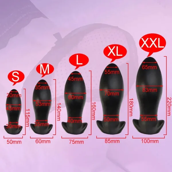 Fantasy Large Butt Plug Anal Sex Toys Prostate Massager - BDSM  Big Anal Butt Plugs Sexshop - Image 3