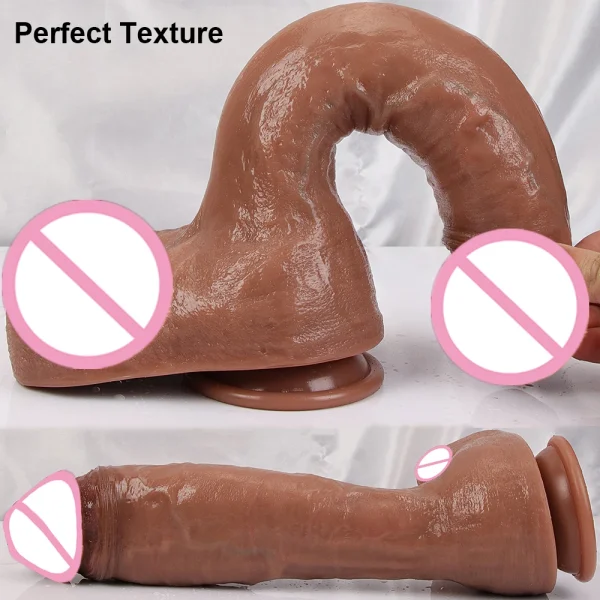 Oversized Realistic Huge Dildo Butt Plug - Silicone Suction Cup Penis Anal Sex Toys for Women Vagina Masturbator - Image 3