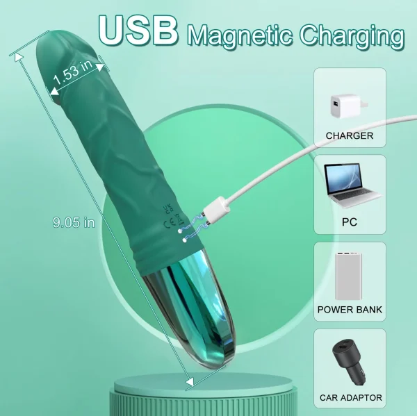 Powerful Dildo Vibrator Sex Toy for Women - G Spot Clitoris Stimulator With LED Display Vagina Massager - Image 6