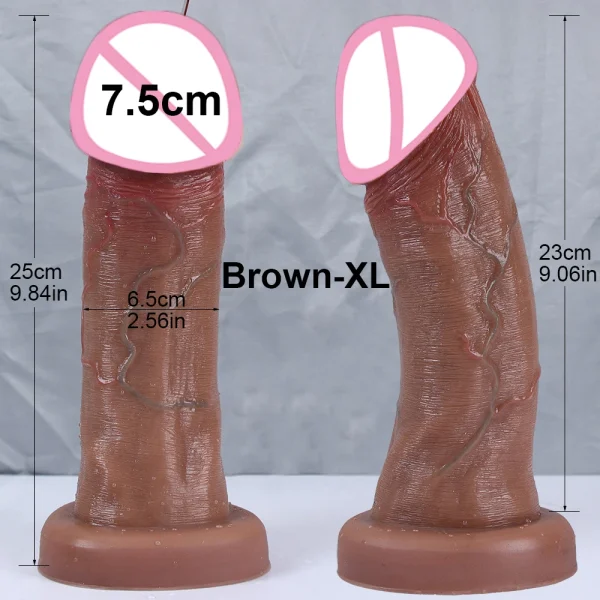Big Glans Penis Realistic Dildo Butt Plug - Suction Cup Strapon Sex Toys For Woman Vagina Orgasm Masturbation - Image 2