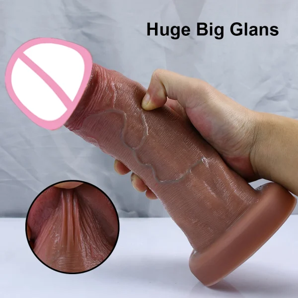 Big Glans Penis Realistic Dildo Butt Plug - Suction Cup Strapon Sex Toys For Woman Vagina Orgasm Masturbation - Image 3