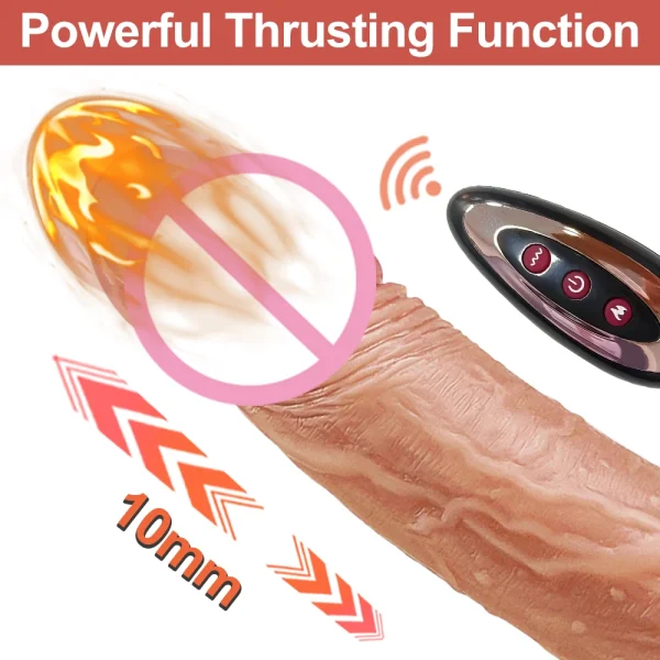 Remote Control Realistic Anal Dildo Female Masturbation Adult Products Sex Toy - Thrusting Penis Anal Vibrator Sex Store - Image 4