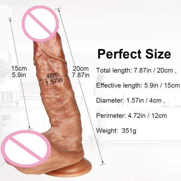 Realistic Dildo Silicone Big Suction Cup Anal Sex Toys for Women - Strapon Lesbian Vagina Orgasm Masturbation - Image 6
