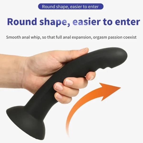 Finger Anal Dildo Butt Plug Prostate Massager - Black Dildo Suction Cup Dildos Vagina Masturbation Adult Sex Toys - Image 2