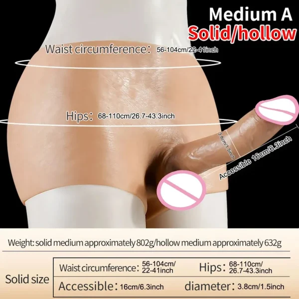 Strapon Realistic Anal Dildo Butt Plug Sex Toy for Women - Wearable Underwear G-Spot Dildos - Image 4