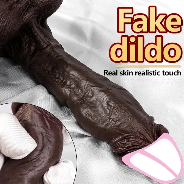 Big Black Dildos Large Butt Plug - Silicone Big Testicle Suction Cup Anal Sex Toy for Women - Image 6