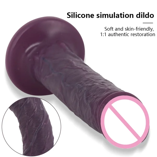 Realistic Black Dildo Sex Toy for Women - Lesbian Strapless Strapon Adult Erotic Females Masturbation - Image 2
