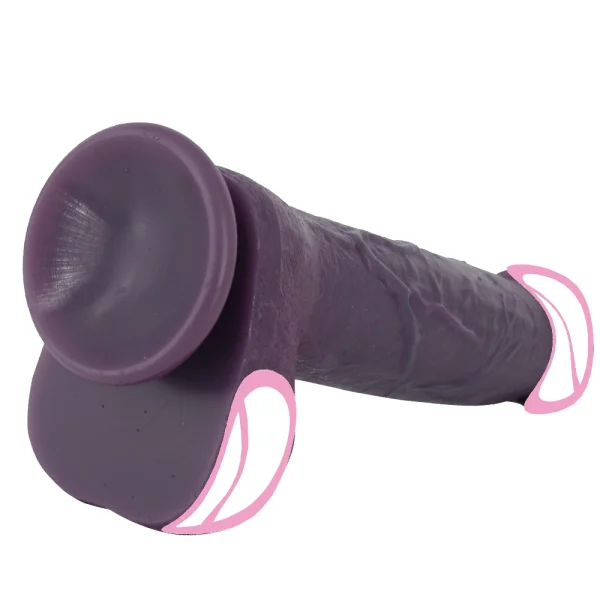 Black Dildo Realistic Anal Sex Toys for Women Men - 8.8 Inch Skin Sliding Penis Vaginal Masturbation - Image 6