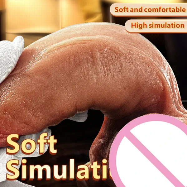Strapon Realistic Huge Dildo Penis Masturbator -  Big Silicone Dick Suction Cup Erotic Adult Sex Toys for Woman - Image 4
