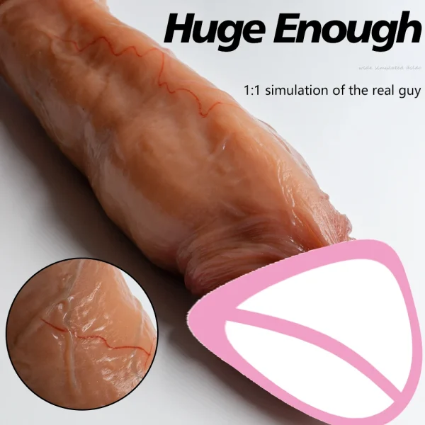 11 inch Huge Anal Dildo Butt Plug - Realistic Big Suction Cup Silicone Sex Toy for Women Lesbian - Image 3