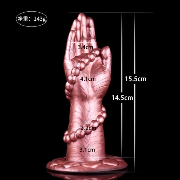Palm Fantasy Dildo Butt Plug - Silicone Realistic Anal Sex Toys for Women Men - Image 2