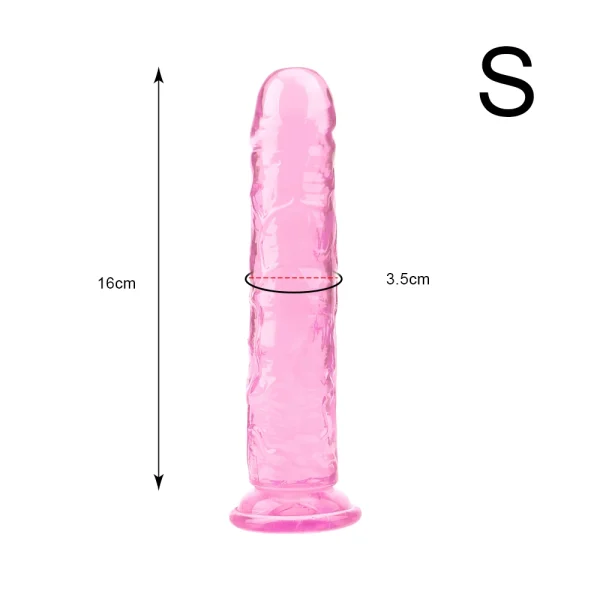 JellyRealistic Dildos Anal Butt Plug - Erotic Soft Colored Dildo Sex Toys for Woman - Image 6