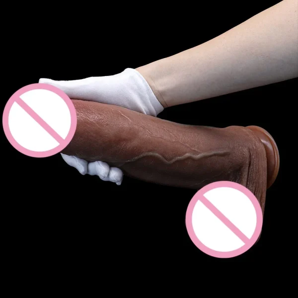 Huge Dildo Anal Butt Plug - Realistic Silicone Penis Suction Cup Vaginal Masturbation Sex Toy for Women - Image 4
