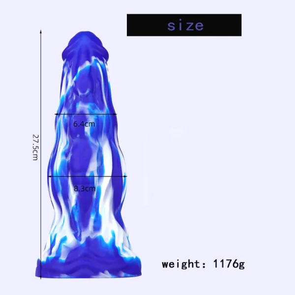 Monster Anal Dildo Butt Plug - Silicone Suction Cup Alien Penis Masturbator Adult Toy - Image 2