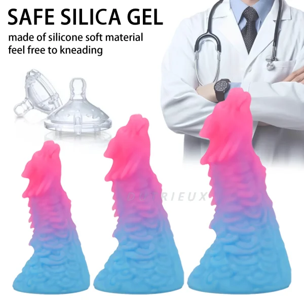 Dragon Dildo Anal Butt Plug Prostate Massager - Silicone Penis Masturbator Sex Toys for Men Women - Image 5