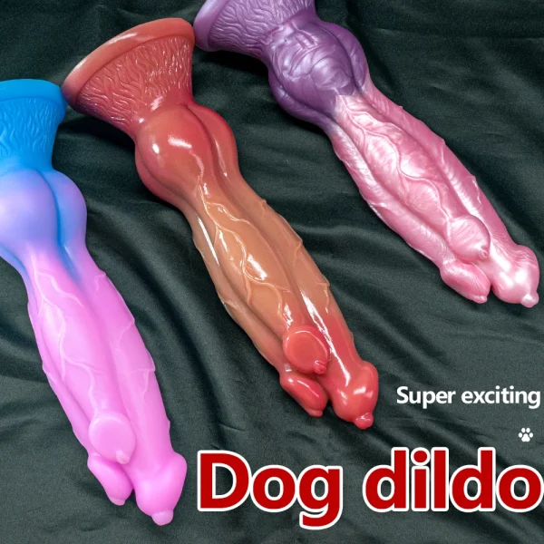 Monster Dragon Dildo Butt Plug Suction Cup Adult Sex Toy - Knotted Dogdildo Vaginal Masturbator for Women - Image 3