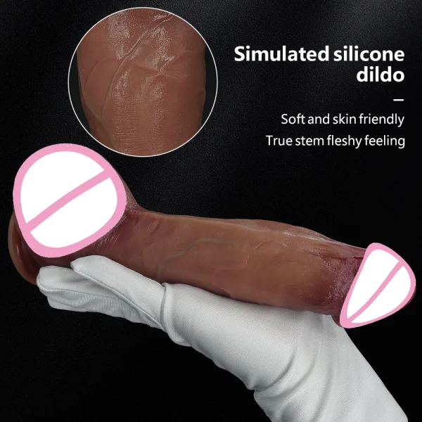 Realistic Dildos Butt Plug Prostate Massager - Big Girth Soft Silicone Anal Sex Toys for Women Men - Image 4