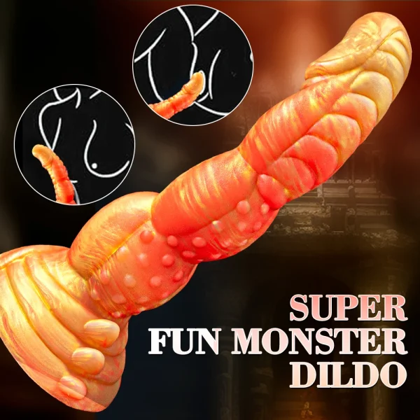 Fantasy Dragon Dildo Vaginal Masturbation Sex Toy for Women - Suction Cup Monster Anal Dildo Butt Plug - Image 4